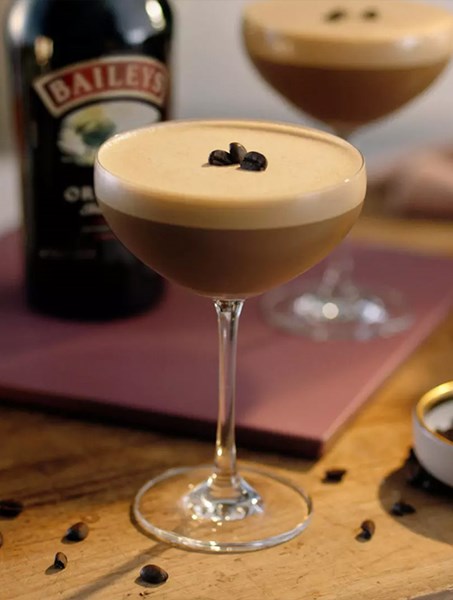 Baileys Espresso martini cocktail