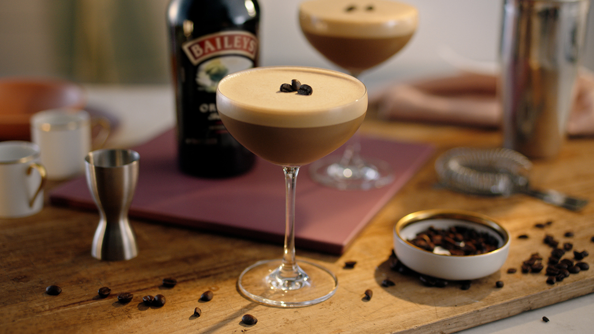 Baileys Espresso martini cocktail hero image